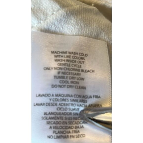 Michael Kors Women's Size 12 White Wide Leg Flared Jeans Pants Stretch - Picture 7 of 10